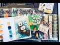 June Art Supply Haul + Swatches + Art Share