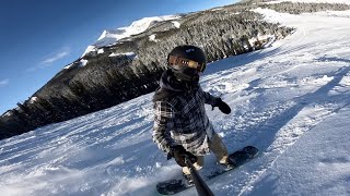 Picture Perfect Day Big Sky Montana Snowboarding