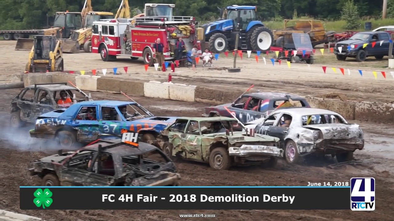Fulton County 4H Fair Demolition Derby 71418 YouTube