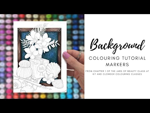 Galaxy Background Tutorial with Alcohol Based Markers - Anna Grunduls Design