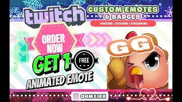 Custom Emote and Badges Commission for Twitch, YouTube, Discord or KICK Stream