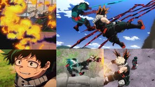 A compilation of scenes where Bakugou saves Deku (Part 1)