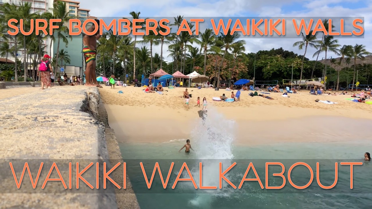 Waikiki Walls Surf Bombers: Local Kids Jumping the Waves at Kapahulu Groin