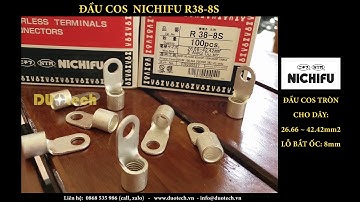 Đầu cos Nichifu R38-8S Nhật Bản (cosse tròn R) - DUOTECH.VN