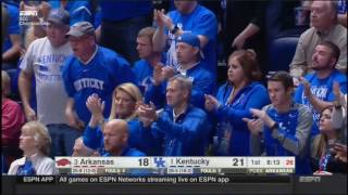 (NCAAM) SEC Final Arkansas at #8 Kentucky in 40 Minutes - 3/12/17