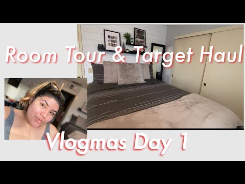 Room Tour & Target haul | Vlogmas 2020 Day 1