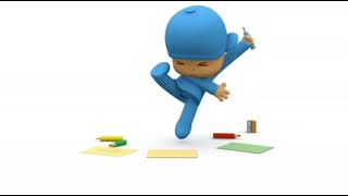 Pocoyo doesn't know how to Draw But He has an Idea and gets confused