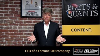Poets&Quants Unplugged: ASU's W. P. Carey School Of Business In 60 Seconds