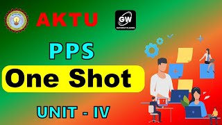 ONE SHOT I UNIT-4 I  PPS I by Pragya Rajvanshi Ma'am I GATEWAY CLASSES I  AKTU