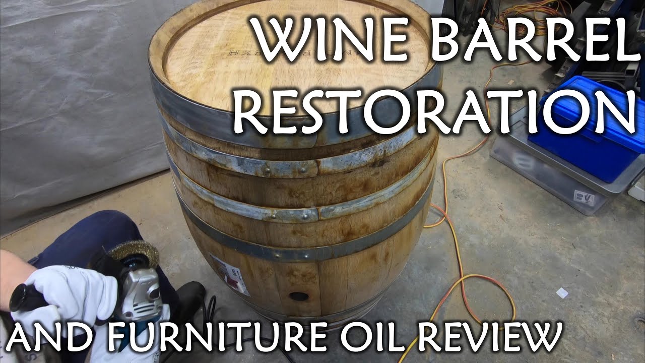 Wine Barrel RESTORATION plus Outdoor Furniture Oil Review YouTube