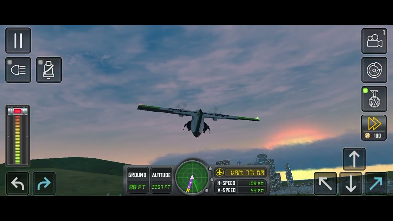 Aeroplane driving game 3d model and smooth driving