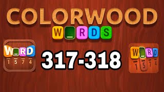COLORWOOD WORDS Cryptogram level 317 318