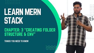 MERN Stack Project Tutorial #3 - Creating Folder Structure and ENV | MERN Stack Tutorial in Hindi