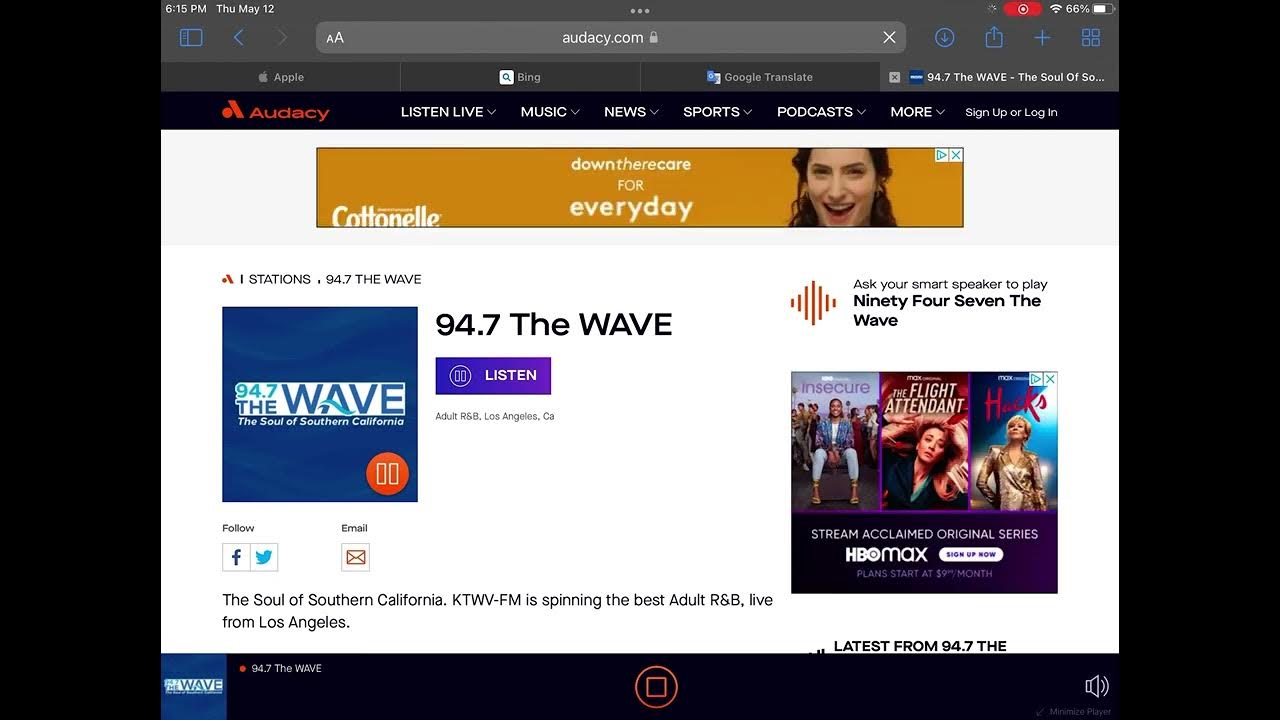 94 7 the wave commercial break on ktwv fm 94 1 5 12 22 part 1 youtube