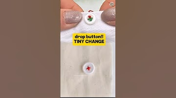 How to Sew a Button: Normal vs Creative Way With a Tiny Flower Twist! #shorts #sewing #threads