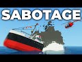 SABOTAGE ON A SINKING SHIP! | Stormworks | Multiplayer