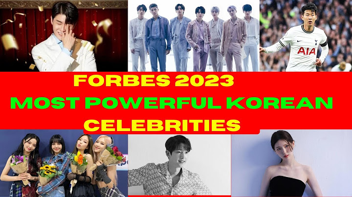 Forbes korea merilis top 40 power celebrities of 2023 năm 2024