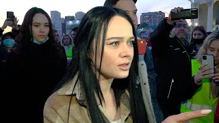 Сильная речь девушки к силовикам в Челябинске 21.04.21 г. 