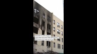 Oakland building fire: Displaced residents reportedly received lease terminations