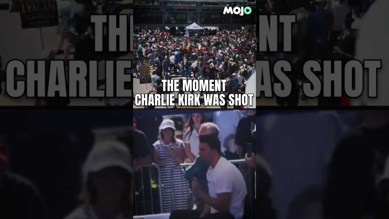 Chilling Footage Shows Charlie Kirk Discussing Gun Violence Seconds Before Being Shot & Killed