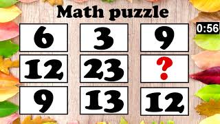Logic number puzzle #42 I Mathematical puzzle with answer I Brain teaser screenshot 3