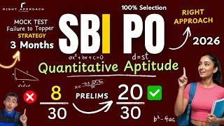 Score 20+ in SBI PO Prelims Quant Section (गणित ) | 2026 Toppers Strategy for Repeaters & Beginners