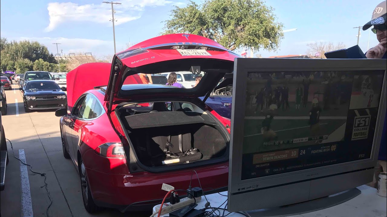 Big Game Tailgating in a Tesla Model S? 