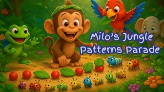 Milo Creates Amazing Patterns With Footprints And Jungle Plants! Wealth