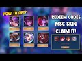 3X REDEEM CODE SKIN STRAIGHT CLAIM FREE (HOW TO GET) LEGIT100% | MOBILE LEGENDS