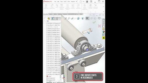 Free Rotate Parts & Subassemblies in a Parent Assembly in Solidworks