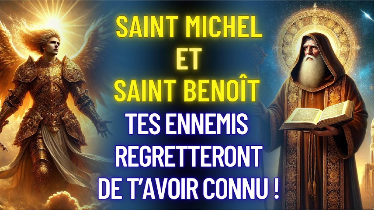 🕊️PRIÈRE PUISSANTE DE SAINT BENOÎT ET SAINT MICHEL ARCHANGE CONTRE LES ENNEMIS ET LES FORCES DU MAL