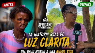 Clarita after the African rescue with my neighborhood