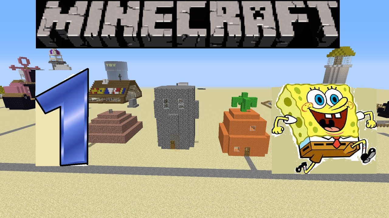 SpongeBob in Minecraft: Bikini Bottom Build Showcase Update #1 - YouTube.