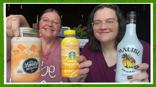 Ole Smoky Orange Shinesicle & Malibu With Starbucks Paradise Pineapple Passionfruit Taste Test!