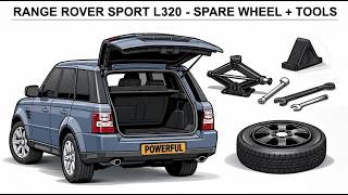 How to change the spare wheel + what tools you should have in boot of Range Rover Sport L320
