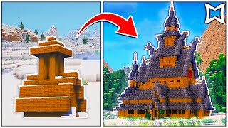 ► I Upgraded The Snowy Village Cleric (Church) In Minecraft | Snowy Village Transformation