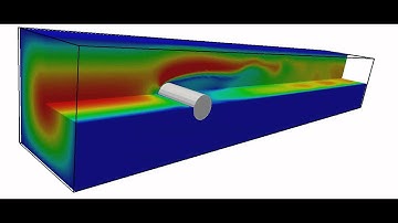 3D fluid flow with a stabilized finite element formulation of the hydrodynamic Boltzmann equation