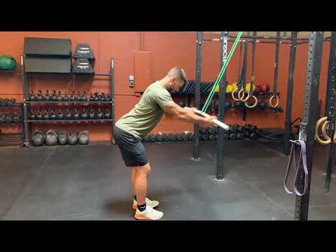 PVC Banded Supinated Grip Straight Arm Lat Pull Downs