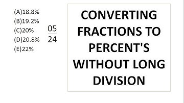 GRE Math Tricks: Converting fractions to percents without long division || HD || GRE TARGET