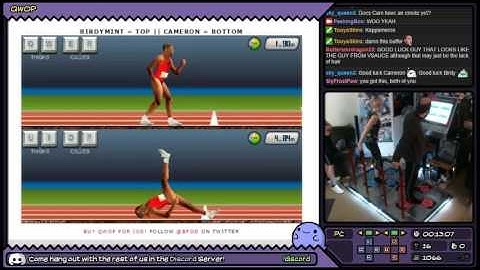 GameStomp || QWOP (VS) w/ DDR Dance Pads | VS Cameron & Birdymint