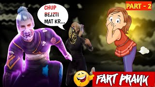 Fart Prank On My Bestie 🤣 | She Gonna Angry On Me Full Funny 🤣 | Wait For End - Garena Freefire 🤭