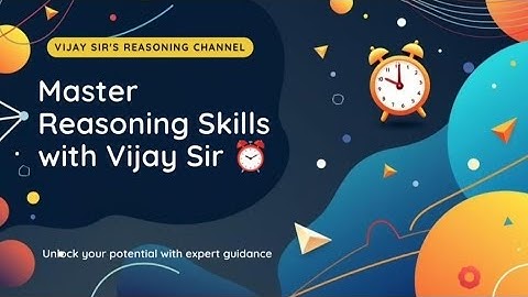 🪞⏰ Clock Mirror & Water Image Trick | Reasoning Short Trick by Vijay Sir | Vijayniti Classes