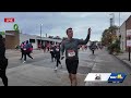 Sean keeping pace with the fun runners in the 5k