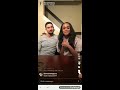 Rachel Lindsay & Bryan Abasolo IG live  10/8/2017