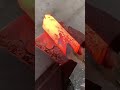 How to Safely Cut Red Hot Metal on an Anvil