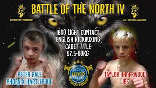 Peter Gale Vs Taylor Underwood - Battle Of The North 4 Ibko English Title