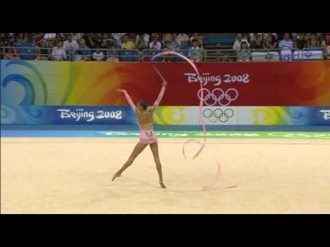 Evgenia Kanaeva Beijing 2008 Ribbon