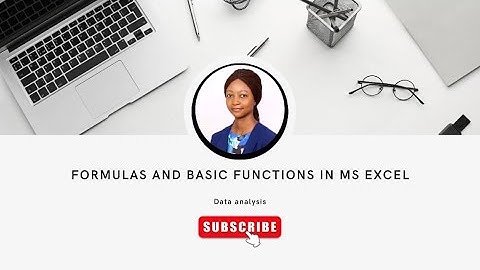 MS Excel Tutorial - Formulas and Functions. #excelforbeginners #msexcel