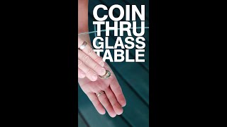 Make a coin VISIBLY MELT through a glass table! FREE Tutorial on my channel #Shorts