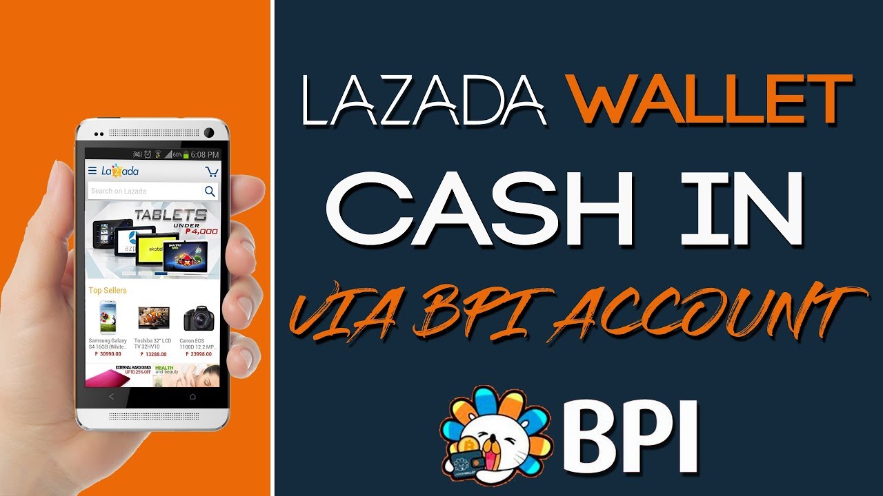 Lazada Wallet l How to Cash In via BPI Online Account